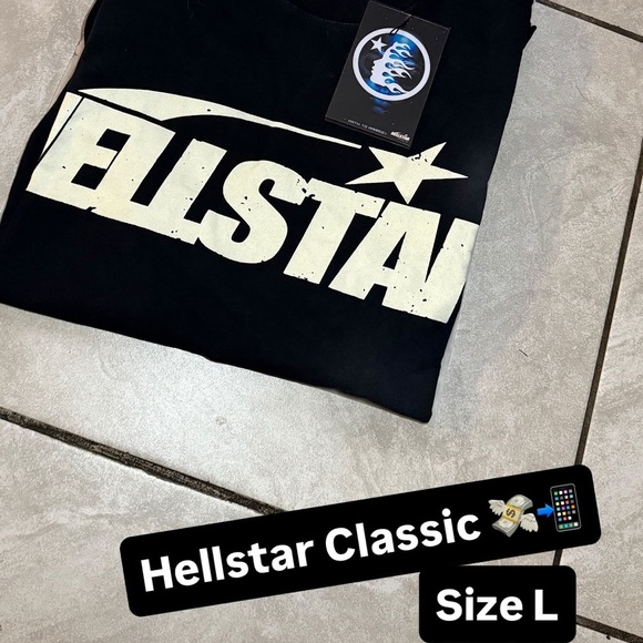 Hellstar Classic Black Sweatshirt - Picture 1 of 2